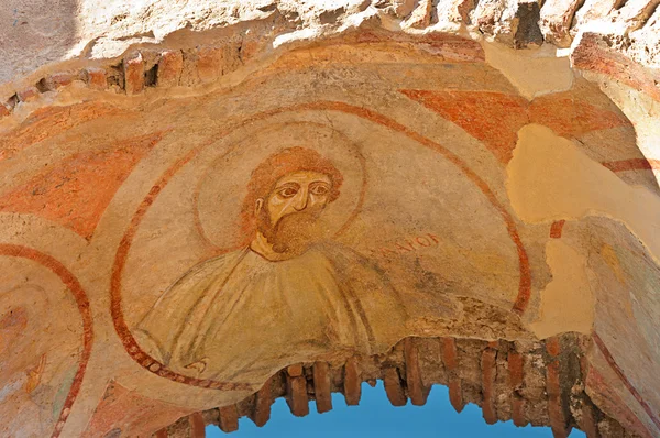 Fresco van een heilige in de vroege christelijke — Stockfoto