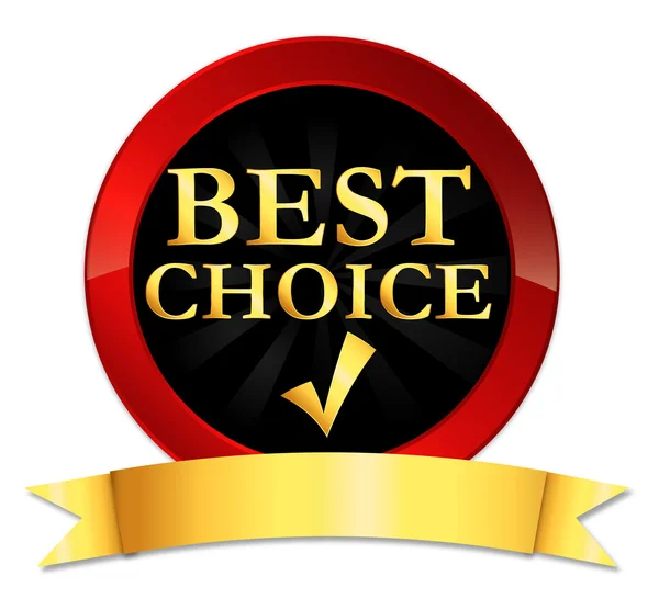 Best choice label — Stock Vector