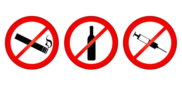 No smoking, no alcohol, no drugs