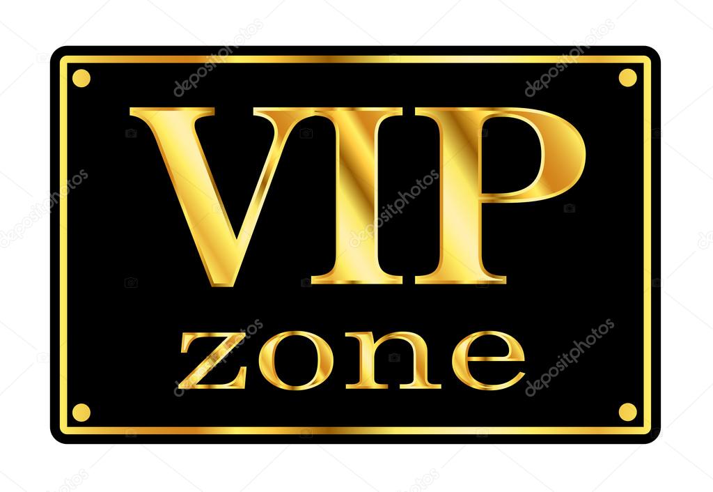 VIP Zone. Black