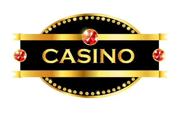 Casino with precious stones — Stock Vector