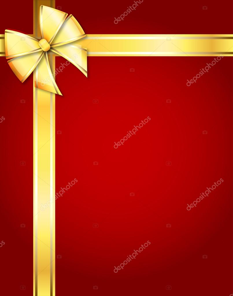 Gift or special offer background with golden bow Stock Vector Image by  ©Kristina2211 #17888229