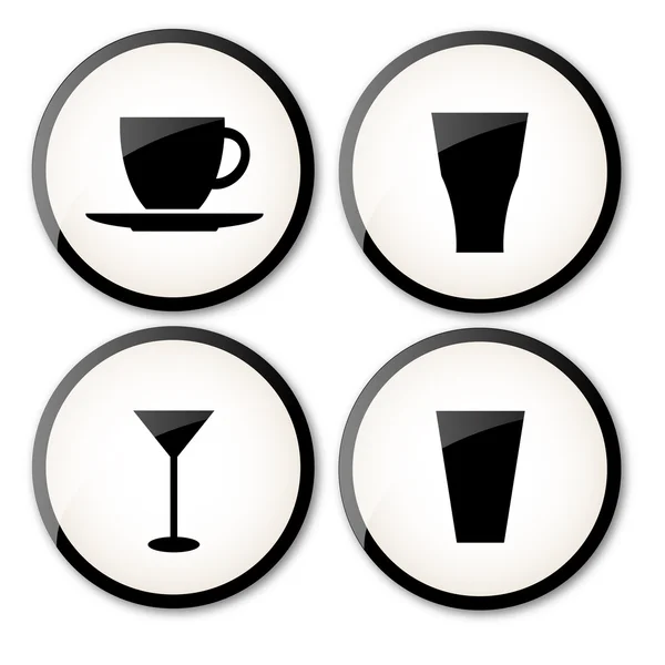 Icons drinks — Stock Vector
