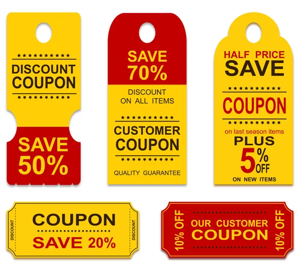 Coupons Stockillustratie