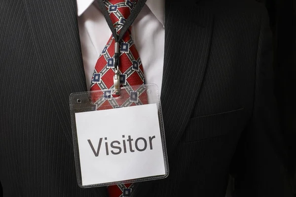 Visitor tag — Stock Photo, Image