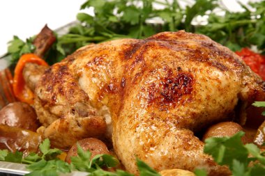 sebze ile pişmiş tavuk