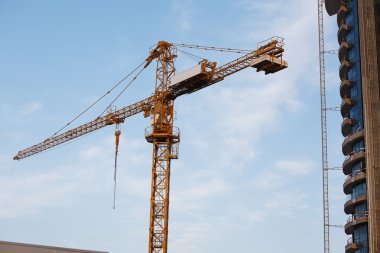 betonnen hoogbouw bouwplaats