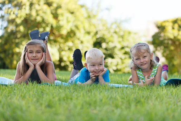 Children outdoors Royalty Free Stock Images