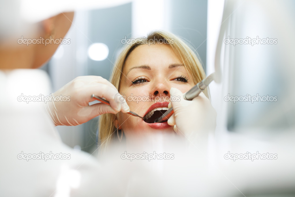 At the dentist.