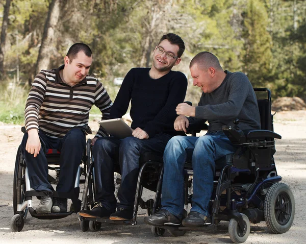 Amigos discapacitados — Foto de Stock