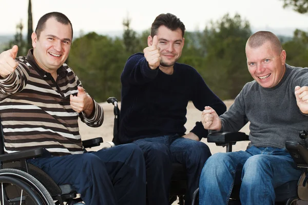 Disabled friends — Stock Photo, Image