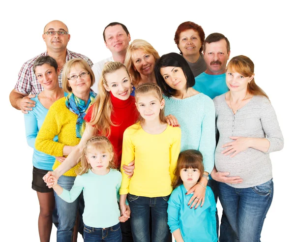 Gran grupo de personas felices de pie juntos . — Foto de Stock