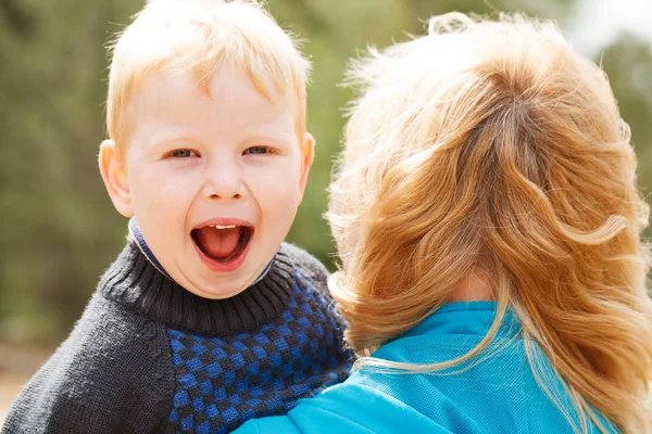 Grandson having fun — Stock Photo, Image