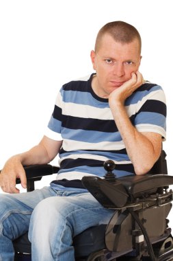Engelli gencin portret