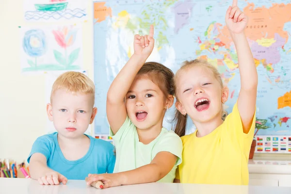 Happy preschoolers — Stock Photo, Image