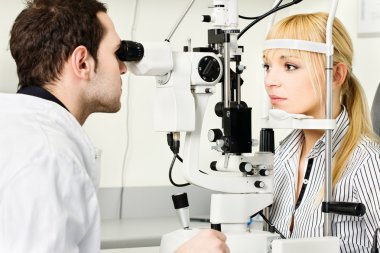 eye examination clipart