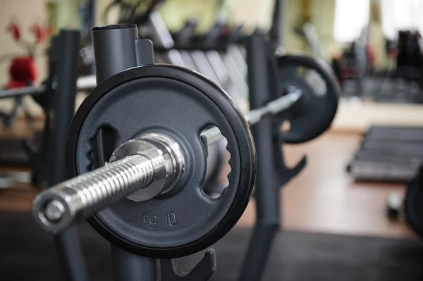 Langhantel bereit für das Training — Stockfoto