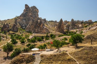 kayaların yanında, Göreme, Kapadokya, Türkiye