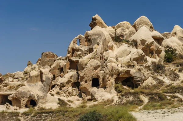Rochas perto de Goreme, Capadócia, Turquia — Fotografia de Stock