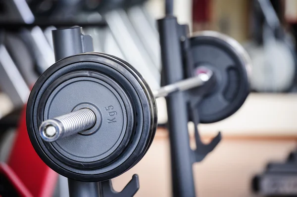 Langhantel bereit für das Training — Stockfoto