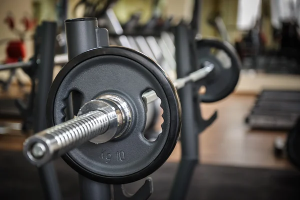 Langhantel bereit für das Training — Stockfoto