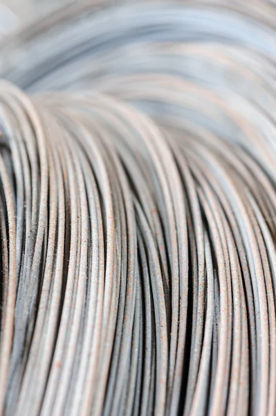 Hank of metal wire background — Stock Photo, Image