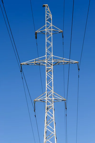 High voltage power lines — Stock Photo, Image