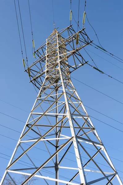 High voltage power lines — Stock Photo, Image