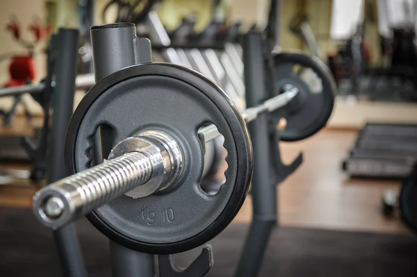 Barbell pronto para treino — Fotografia de Stock