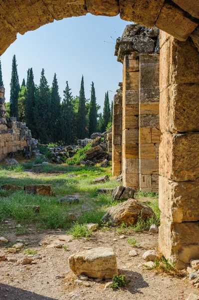 Ruínas de Hierápolis, agora Pamukkale — Fotografia de Stock