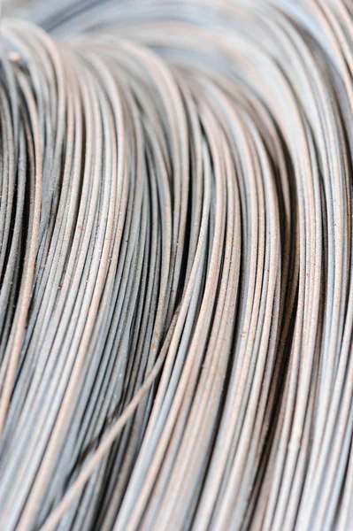 Hank of metal wire background — Stock Photo, Image