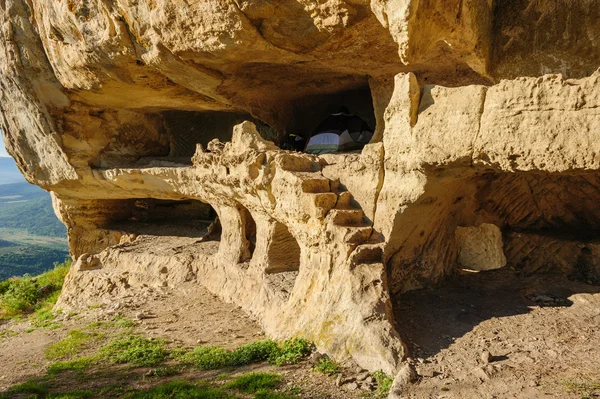 Caves at Tepe Kermen, Crimea — Stock Photo, Image