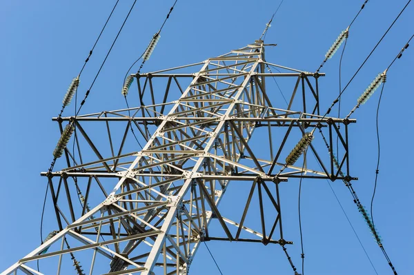 High voltage power lines — Stock Photo, Image