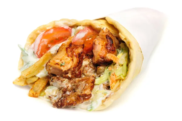 Griekse gyros — Stockfoto