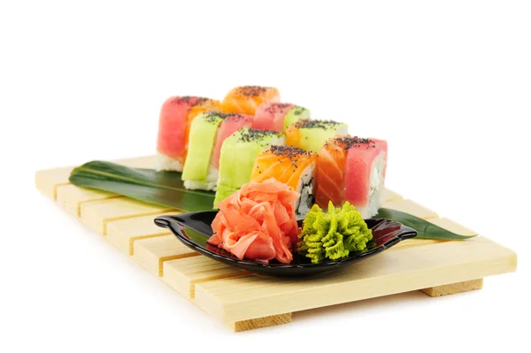 Sushi arco iris — Foto de Stock