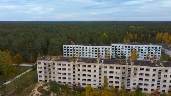 Aerial View Abandoned Military Ghost Town Irbene Latvia Former Super — Stock Photo, Image