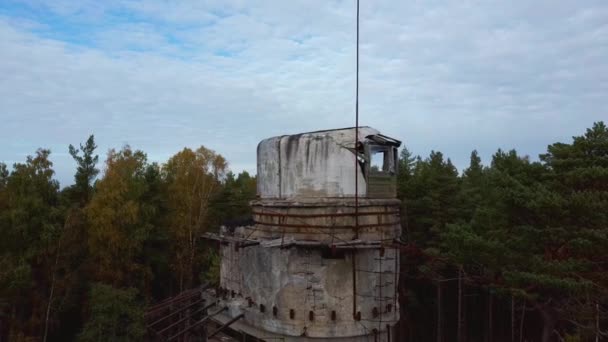 Kustverdedigingsbatterijen Olmani Letland Super Geheime Sovjet Militair Erfgoed Batterij Geïnstalleerd — Stockvideo