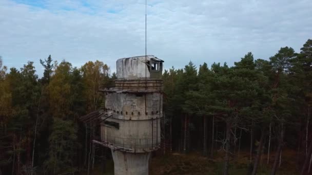 Kustverdedigingsbatterijen Olmani Letland Super Geheime Sovjet Militair Erfgoed Batterij Geïnstalleerd — Stockvideo