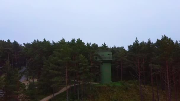 Kustverdediging Batterijen Ventspils Letland Militair Erfgoed Batterij Geïnstalleerd Met Kanonnen — Stockvideo