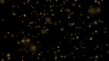 Altın Yıldızlar Konfeti Kara Arkaplan Sameless döngüsüne düşüyor. Doğum günü partileri, yılbaşı kutlamaları ya da ilgili videolar için kullanılabilir