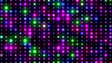 Çarpıtılmış desendeki soyut rastgele parlayan noktalar. Basit hareket grafikleriyle kusursuz döngü geometrik arkaplanı