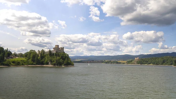 Niedzica Castle Also Known Dunajec Castle Lake Czorsztynin Pieniny Mountains — 스톡 사진