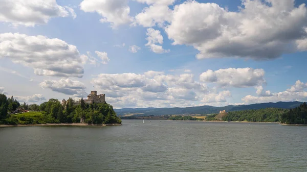 Niedzica Castle Also Known Dunajec Castle Lake Czorsztynin Pieniny Mountains — Foto Stock