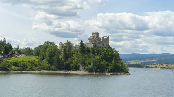 Niedzica Castle Also Known Dunajec Castle Lake Czorsztynin Pieniny Mountains — Foto Stock