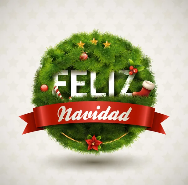 Feliz Navidad — Vettoriale Stock