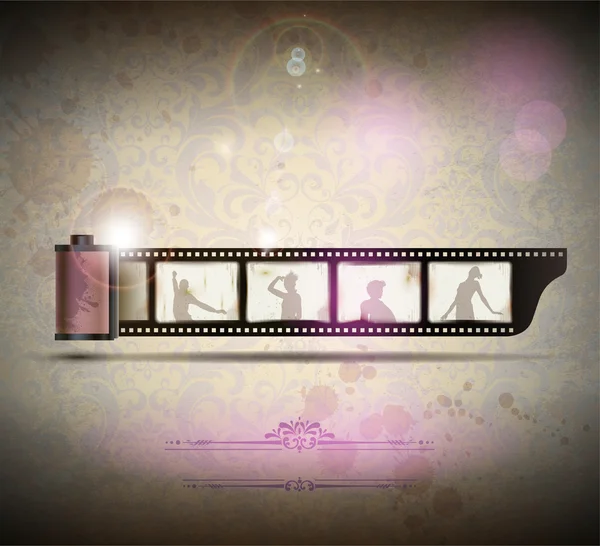 Elegante vintage lege foto frame achtergrond. vectorillustratie — Stockvector