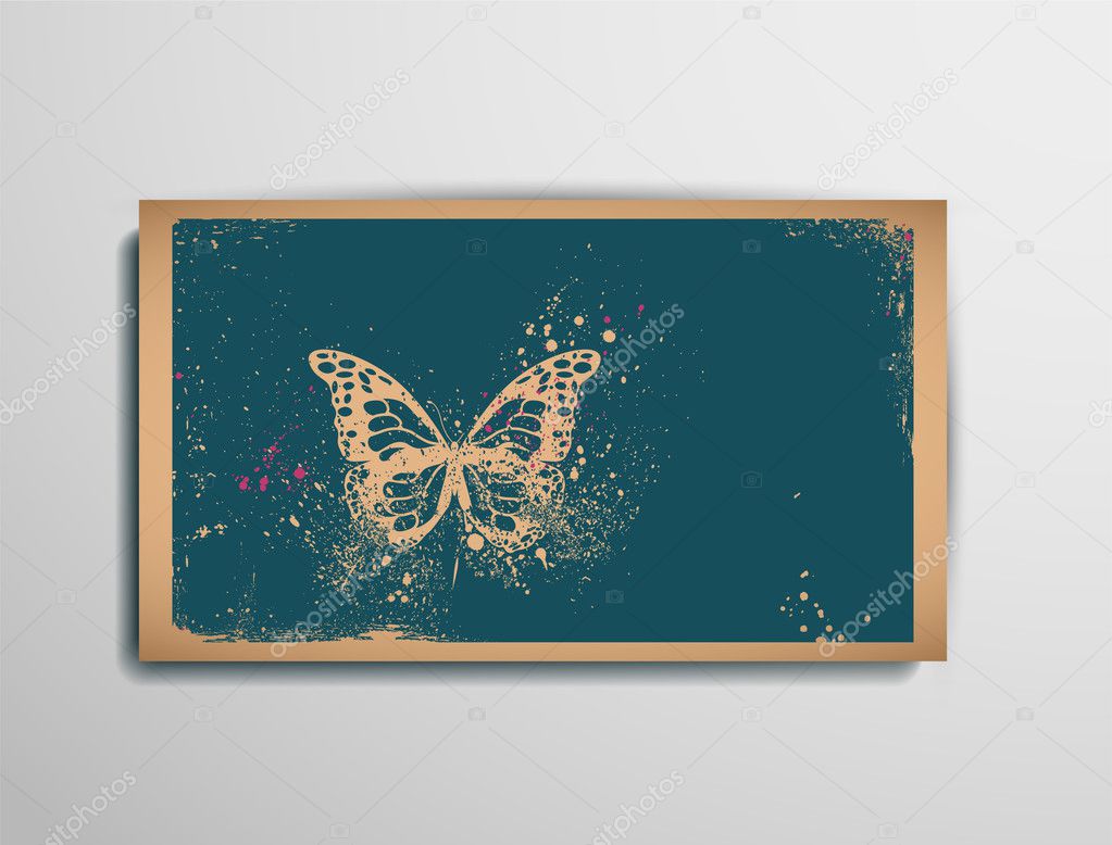 Butterfly Chipboard Card