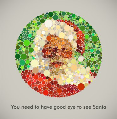 santa görmek için iyi bir göz olması gerekir