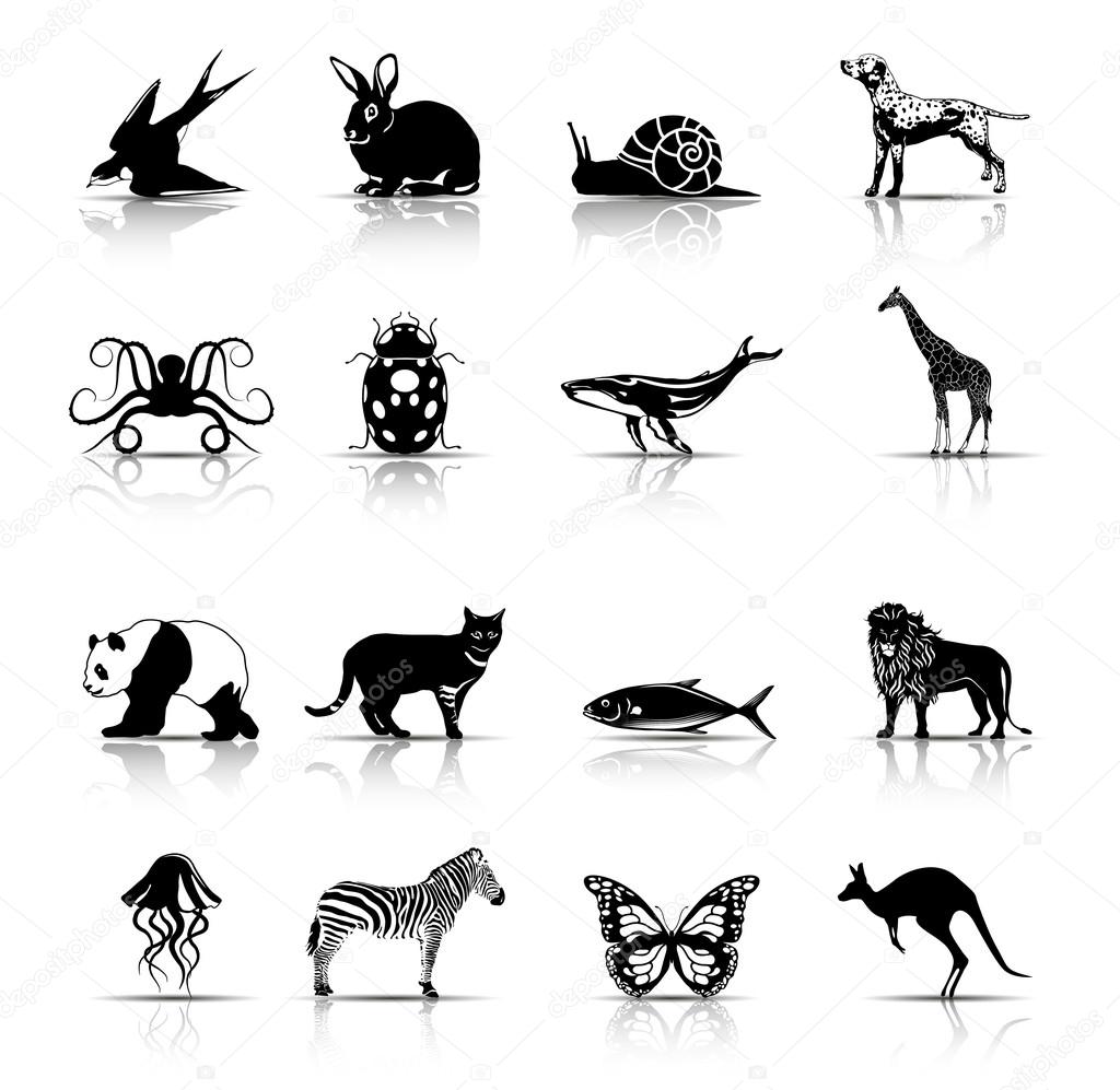 Selected animals symbols/icons