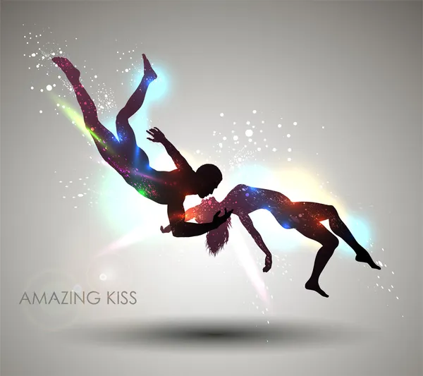 Beso increíble — Vector de stock